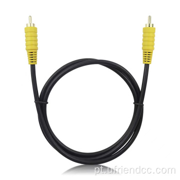 Cabo de áudio AV de 3,5 mm RCA para masculino